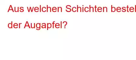 Aus welchen Schichten besteht der Augapfel?