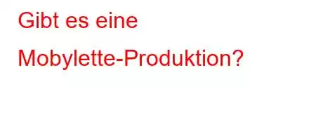 Gibt es eine Mobylette-Produktion?