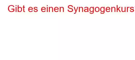 Gibt es einen Synagogenkurs?