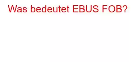 Was bedeutet EBUS FOB?