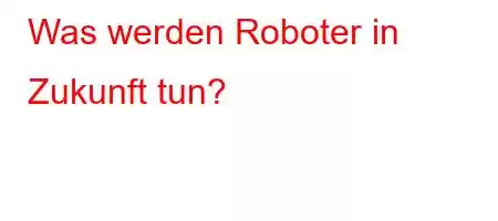 Was werden Roboter in Zukunft tun?