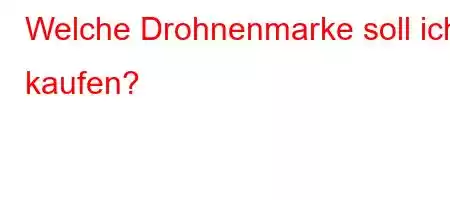 Welche Drohnenmarke soll ich kaufen