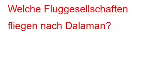 Welche Fluggesellschaften fliegen nach Dalaman?