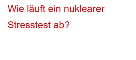 Wie läuft ein nuklearer Stresstest ab