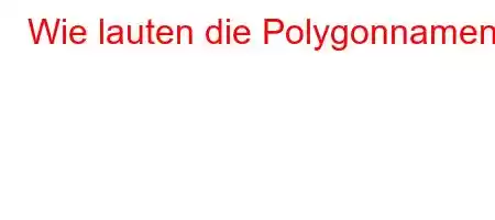 Wie lauten die Polygonnamen?