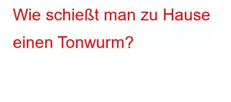 Wie schießt man zu Hause einen Tonwurm?