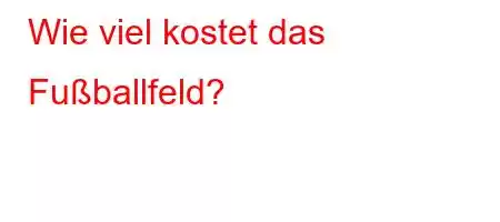 Wie viel kostet das Fußballfeld