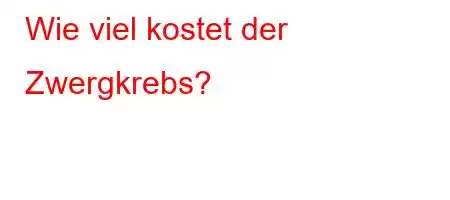 Wie viel kostet der Zwergkrebs?