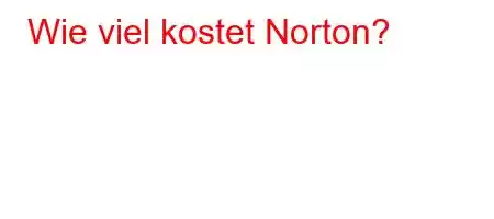 Wie viel kostet Norton?