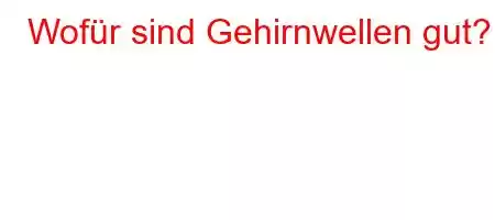 Wofür sind Gehirnwellen gut?